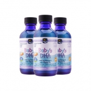 8日0点、88VIP：NORDIC NATURALS 挪威小鱼 婴幼儿鳕鱼油DHA 60ml*3瓶装 156.51元包邮包税（需用券）