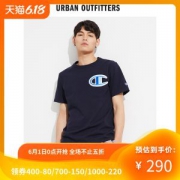 Champion 美版冠军 字母Logo印花纯棉T恤