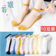 百亿补贴:小雏菊 玻璃丝 女袜10双