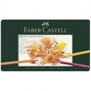 中亚Prime会员： Faber-Castell 辉柏嘉 POLYCHROMOS 110011 炫彩彩色铅笔 120色 金属盒装
