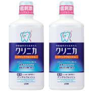 日本原装进口 狮王 齿力佳 酵素漱口水450ml*2瓶 无酒精 低刺激
