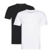 18日0点：Calvin Klein 卡尔文·克莱恩 NB1088A 男士短袖T恤 黑白2件装