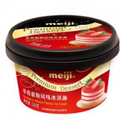 京东PLUS会员：meiji明治 草莓慕斯风味冰淇淋 100g/个*6件
