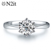 N2IT 1克拉莫桑石戒指