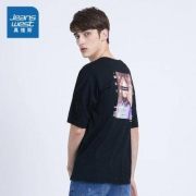 JEANSWEST 真维斯 JW-01-173TB589 男士圆领印花T恤