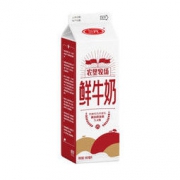 三元 农垦牧场 巴氏杀菌全脂鲜牛奶 980ml *19件