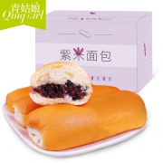青姑娘 长条紫米面包 500g 7.9元包邮