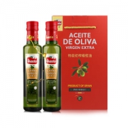 世界十大橄榄油品牌 欧蕾 西班牙进口 特级冷榨橄榄油 250ml*2瓶 礼盒装