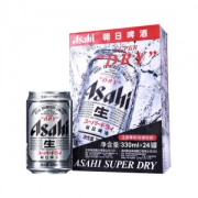 日本第一啤酒品牌 朝日 超爽系列生啤 330ml*24罐