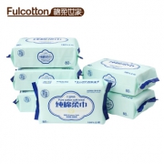 棉柔世家Fulcotton 棉柔巾 80抽*6包/提*5