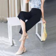 WIXI ZB0010 女夏垂感阔腿七分裤