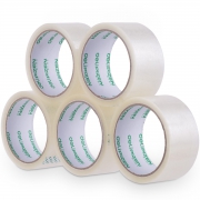 deli 得力 透明胶带封口胶布 4.5cm*40m 5卷装 9.9元（需用券）