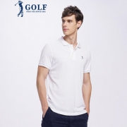 美国 GOLF 男士长绒棉修身款 商务休闲Polo衫