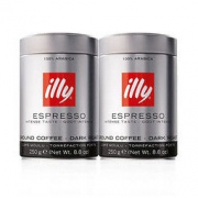 illy 意利 意大利原装深度烘焙浓缩咖啡粉 250克/罐*2