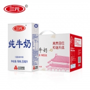 三元 白盒纯牛奶250ml*12盒 整箱*2件
