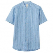 GIORDANO 佐丹奴 01048204 男士麻棉短袖衬衫