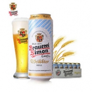 德国进口 Kaisersimon 凯撒西蒙 小麦白啤酒 500mlx24听x3件