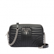 百亿补贴、历史低价： PRADA 普拉达 Diagramme系列 1BH083VIOI女士小牛皮黑色手袋
