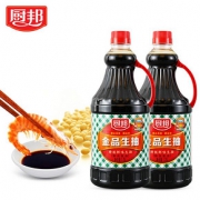 厨邦金品生抽1.25L*2 非转基因黄豆酿造酱油