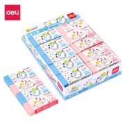 deli 得力 71062 学生彩色橡皮擦 30块装 *5件