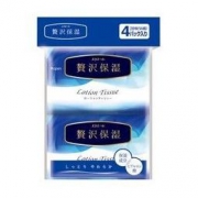 大王爱璐儿（elleair）奢华保湿系列便携装保湿面纸14抽*4包 抽取式手帕纸 大王纸品 日本进口 *4件
