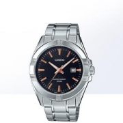 Casio 卡西欧 MTP-1308D-1A2 钢带防水男士石英手表