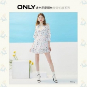 10日0点：ONLY 120207596 迪士尼爱丽丝合作款 女士气质连衣裙