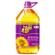 中粮 福临门 压榨一级葵花籽油 4.5L/桶 *4件