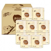 plus会员：清风 本色卷纸 原色纸卫生纸纸巾4层145克27卷*3件+凑单品