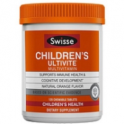 21种维生素，增强孩子食欲：120片 Swisse 儿童 复合维生素咀嚼片 香橙味
