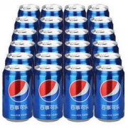 百事可乐 Pepsi 汽水碳酸饮料 330ml*24罐 整箱装 上海百事可乐出品 *3件
