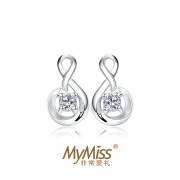 Mymiss ME-0696 人工锆石银耳钉 212.1元包邮（需用券）