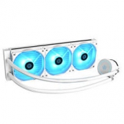 ID-COOLING AURAFLOW X 360 SNOW 一体式水冷散热器 360冷排