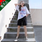 雅羊人男女情侣夏季薄款高腰显瘦工装短裤 券后￥16.9