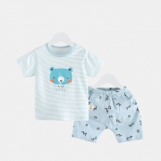 16日0点、616预告：CICIIBEAR 齐齐熊 QQ4526 宝宝短袖套装 28元（前15分钟）
