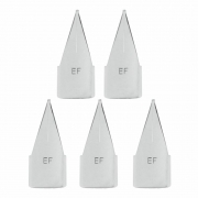 金豪 飞机尖 EF/F笔尖 5支装 4.9元包邮（需用券）
