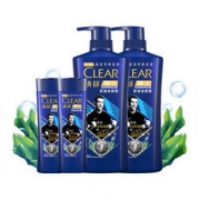CLEAR 清扬 运动专研系列 控油冰爽型洗发露（720g*2+100g*2+赠补充袋装200g*2） *2件