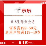 促销活动：京东 618生鲜分会场