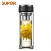SUPOR 苏泊尔 双层便携玻璃杯 280ml *3件