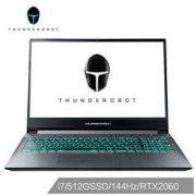 ThundeRobot 雷神 911MT影极星 15.6英寸游戏笔记本电脑(i7-9750H、8G、512GB、RTX2060、144Hz)