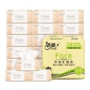 京东PLUS会员、20点开始： C&S 洁柔 粉Face抽纸 3层110抽*24包 （195*133mm） *4件