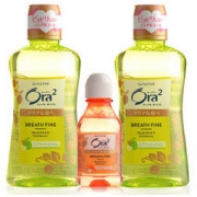 皓乐齿(Ora2) 净澈气息漱口水套 (爽口青柠460ml×2+随机口味80ml)(日本原装进口) *2件