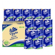 降价、京东PLUS会员：维达(Vinda) 卷纸 蓝色经典4层160g卫生纸巾*27卷*5件