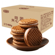 口口妙 巧克力夹心饼干 400g*2件