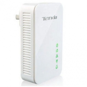 腾达（Tenda）PA202 300M 无线电力猫穿墙宝 单支装 WIFI信号放大器 无线扩展器 支持IPTV