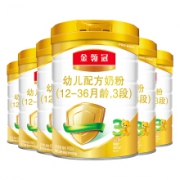 伊利  金领冠系列 幼儿配方奶粉（1-3岁幼儿适用） 3段900克*6听