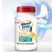 美国产 Schiff MoveFree Ultra 多效骨胶原维骨力 白瓶 60粒 加钙维生素D3