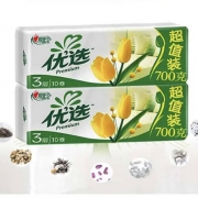 百亿补贴：心相印 优选卷纸 三层无芯 40卷