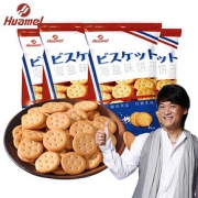 huamel 华美日式海盐饼干100g*4袋 *2件
