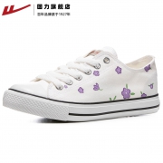 WARRIOR 回力 爆改薰衣草 手绘情侣帆布鞋 72元